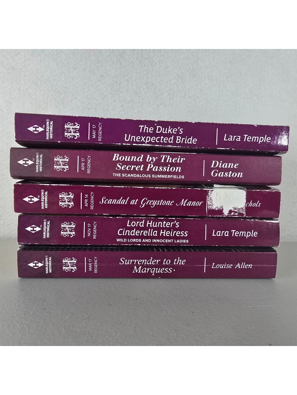 Regency Historical Harlequin Romance Lot Dukes Marquess Secret Passion 5 Books